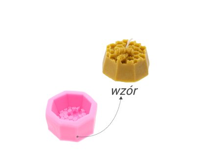 SILIKÓNOVÁ FORMA NA SVIEČKY PLÁST S VČELOU *2632