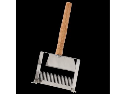 ODVOSKOVAČ NA MED Z NEHRDZAVEJÚCEJ OCELE S DREVENOU RUKOVÄŤOU 25 x 13 CM