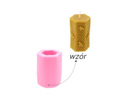 SILIKÓNOVÁ FORMA NA SVIEČKY PLÁST MEDU S VČELOU *2816