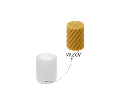 SILIKÓNOVÁ FORMA NA SVIEČKY ŠPIRÁLA *2823