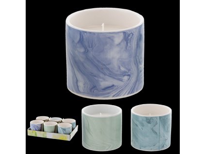 DEKORAČNÁ SVIEČKA CITRONELLA "FERANO" 10 X 8 CM MIX FARBA 1ks