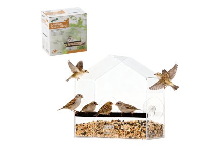 KŔMIDLO PRE VTÁKY 1-DIELNE PRIEHĽADNÉ S PRÍSAVKOU *4397