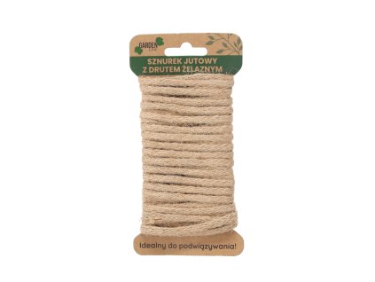 JUTOVÁ ŠNÚRA NA VIAZANIE 2,5 MM x 5 M S ŽELEZNÝM DRÔTOM *4465