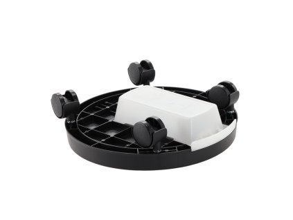 OKRÚHLA PODMISKA POD ČREPÍK NA KOLESÁCH FI 28 CM *4564