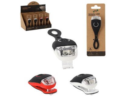 LED BICYKLOVÁ LAMPA BIELA/ČERVENÁ 1ks