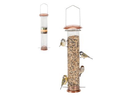 KRMIVO PRE VTÁKY - MEDENÉ 9 X 39 CM *7946