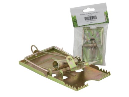 KOVOVÁ PASCA NA MYŠI 9 x 5 CM