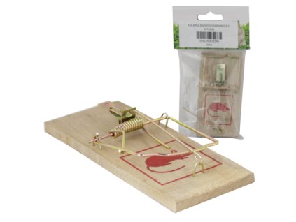 PASCA NA MYŠI DREVENÁ 9,5 x 5 CM bal=48ks *3545