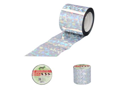 ODRAZKOVÁ PÁSKA ODSTRAŠUJÚCA VTÁKY STRIEBORNÁ DL.50 M ŠÍR.4,8 CM