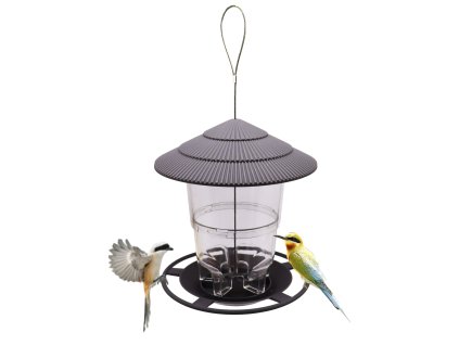 PLASTOVÝ KŔMITKO PRE VTÁKY 16,5 x 16,5 x 19 CM *7908