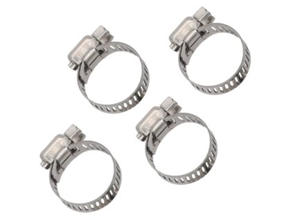 Nerezové hadicové spony PANSAM A535409, 11–19 mm, 4 ks