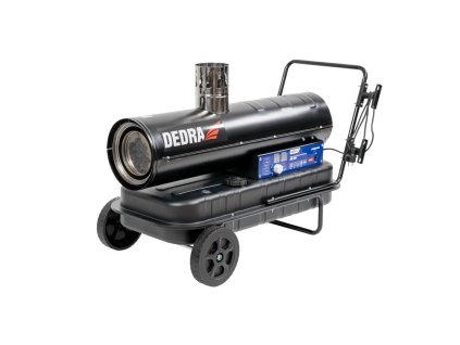 Olejový ohrievač s odvodom spalín a termostatom DEDRA DED9955BTK, 30 kW