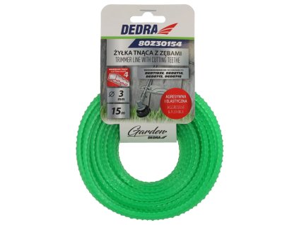 Žacia struna zúbkovaná 3,0 mm × 15 m GARDEN DEDRA 80Z30154