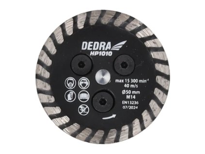 Diamantový rezací kotúč na podrezávanie 50mm / M14, DEDRA HP1010