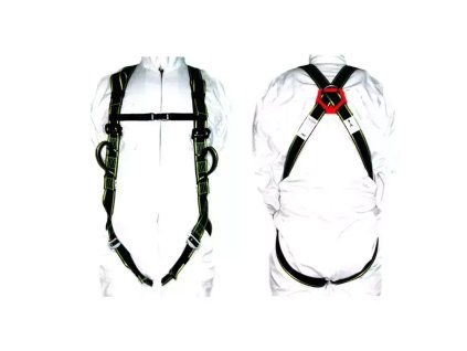 Celotelový bezpečnostný postroj DEDRA BHSZ10, 2 úchyty + bezpečnostné lano