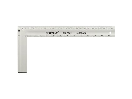 Hliníkový stavebný uholník DEDRA ML2063, 350 × 160 mm