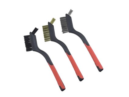 Sada drôtených kief 3-radových DEDRA 2001P72 (mosadz/oceľ/nylon), 180 mm