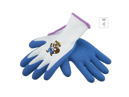 Detské pracovné rukavice latexové DEDRA BH1007R04, veľ. 4
