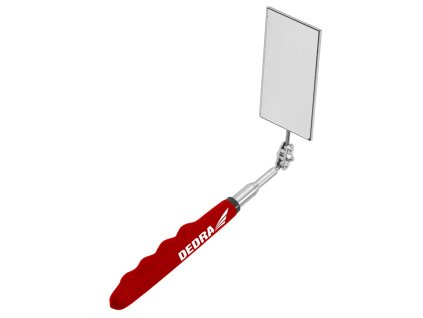 Inspekčné zrkadlo 50x90mm, teleskopické 295-750mm, štvorcové DEDRA 06F802
