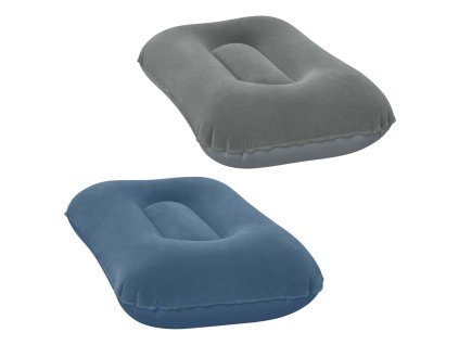 Nafukovací vankúš velúrový 42 x 26 cm Bestway 67121 sivý