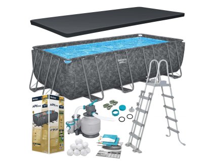 Rámový záhradný bazén 549 x 274 x 132 cm 11v1 Bestway 561KA