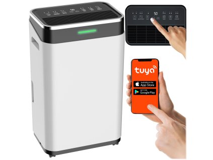 Kompresorový odvlhčovač vzduchu - absorbér vlhkosti 25l/24h s hygrostatom Berdsen BD-533 biely