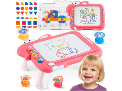 Znikopis magnetická tabuľa skladačka stolík pre deti tangram Ricokids RK-823