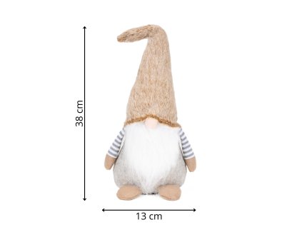 Vianočná dekorácia "Trpaslík" 18 x 12 x 38 cm