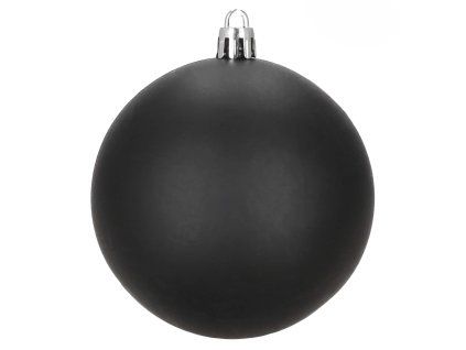 Nerozbitné vianočné gule 8 cm, 9 ks, čierne S-CA1538