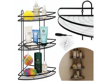 HA7541 KÚPEĽŇOVÁ POLICE 25 X 25 X 58 CM