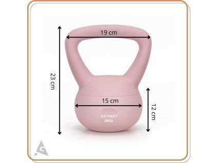 Mäkký kettlebell 2 kg S-ACT0062