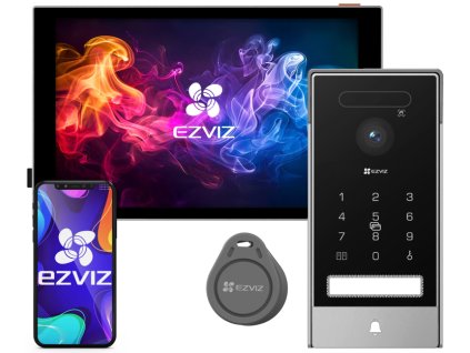 HP7 PRO - IP videovrátnik 2-vodičový 4K, WiFi, šifrovací systém, čítačka, rozpoznávanie tváre - EZVIZ