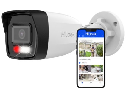 IPCAM-B4-30DL/IPC-B140HA-LU - IP trubková kamera, 4Mpx, 2.8mm, Mikrofón, Smart Hybrid Light - Hilook od Hikvision