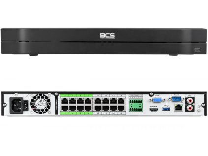 BCS-L-NVR1602-A-4K-16P - IP rekordér 16-kanálový, až do 32Mpx, 2x HDD, PoE, Ai - BCS LINE