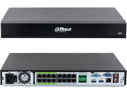 NVR5216-16P-XI - IP rekordér 16 kanálový, až 32Mpx, 2xHDD, 16xPoE, AcuPick, Ai - DAHUA