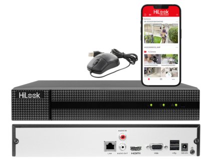 NVR-104MH-C - 4-kanálový IP rekordér, do 8Mpx, H.265+, 1xSATA, MD2.0 - HiLook od Hikvision