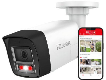 IPC-B180HA-LUF/SL - IP tubová kamera 8Mpx, 2.8mm, Smart Hybrid Light 30m, Live Guard - HiLook by Hikvision
