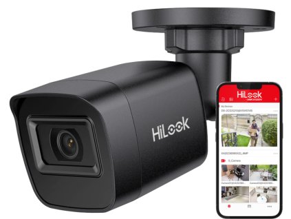 IPC-B141H-C BLACK - IP tubová kamera 4Mpx, 2.8mm, IR20m, PoE - HiLook od Hikvision
