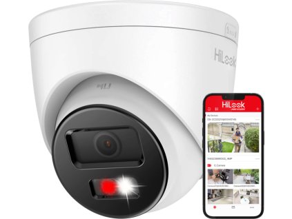 IPC-T280HA-LUF/SL - IP kopulová kamera, 8Mpx, 2.8mm, Smart Hybrid Light 30m, Live Guard - HiLook od Hikvision
