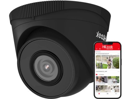 IPC-T250H BLACK - IP dome kamera 5MP, 2.8mm, IR30m, PoE - Hilook by Hikvision