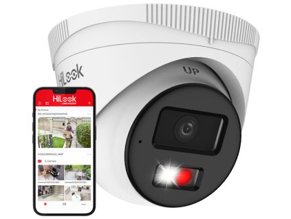 IPC-T240HA-LUC - IP kopulová kamera 4MPx, 2.8mm, Smart Hybrid Light, Mikrofón - HiLook od Hikvision