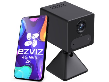 CB2 2K Čierna - Vnútorná kamera 2K s kartou SIM, WiFi, 4G, Full HD, Audio, IR 5m - EZVIZ