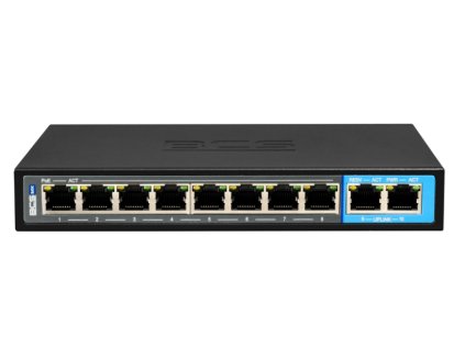 BCS-B-SP0802G - PoE Switch 8+2, nezávislý, 10-portový, 96W - BCS Basic