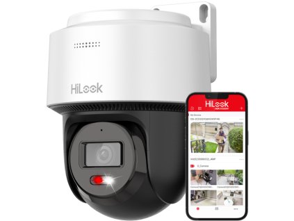 PTZ-N2C400M-DE - Otočná IP kamera 4Mpx, 2.8mm, Smart Hybrid Light, Autotracking Lite, Audio - Hilook od Hikvision