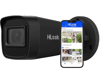 IPCAM-B4-P BLACK - IP trubková kamera 4Mpx, 2.8mm, IR20m, PoE - HiLook od Hikvision