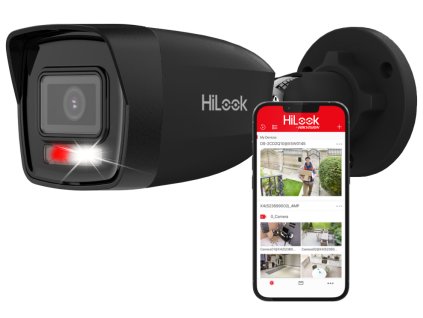 IPC-B160HA-LU BLACK - IP tubová kamera 6Mpx, 2.8mm, Mikrofón, Smart Hybrid Light, MD 2.0 - Hilook od Hikvision