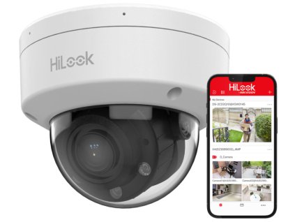 IPC-D640HA-LZU - IP kupolová kamera 4Mpx, 2.8-12mm Motozoom, Smart Hybrid Light 30m, IK10 - HiLook od Hikvision