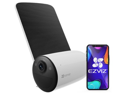 CB3 - Bezdrôtová WiFi kamera, 3Mpx, Mikrofón, Batéria 5200Ah, Solárny panel - EZVIZ