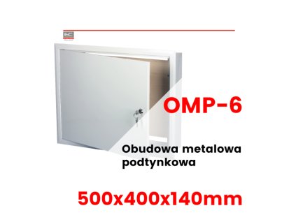 OMP-6 - Kovová podomietková skrinka 500x400x140mm