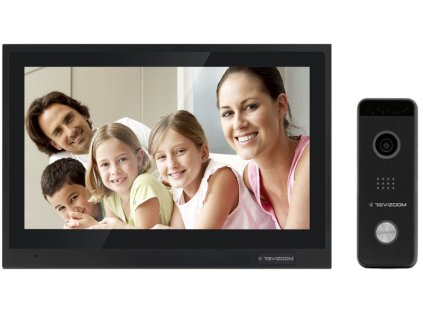 RM-T402HD ČIERNA/RC-411HD - Analógový videovrátnikový set, 2Mpx, WiFi, LAN, microSD - Revizoom